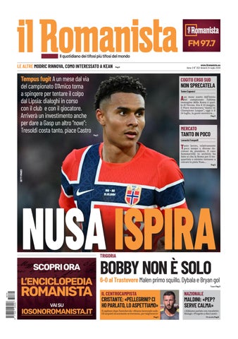 Il Romanista del 24 luglio 2026
