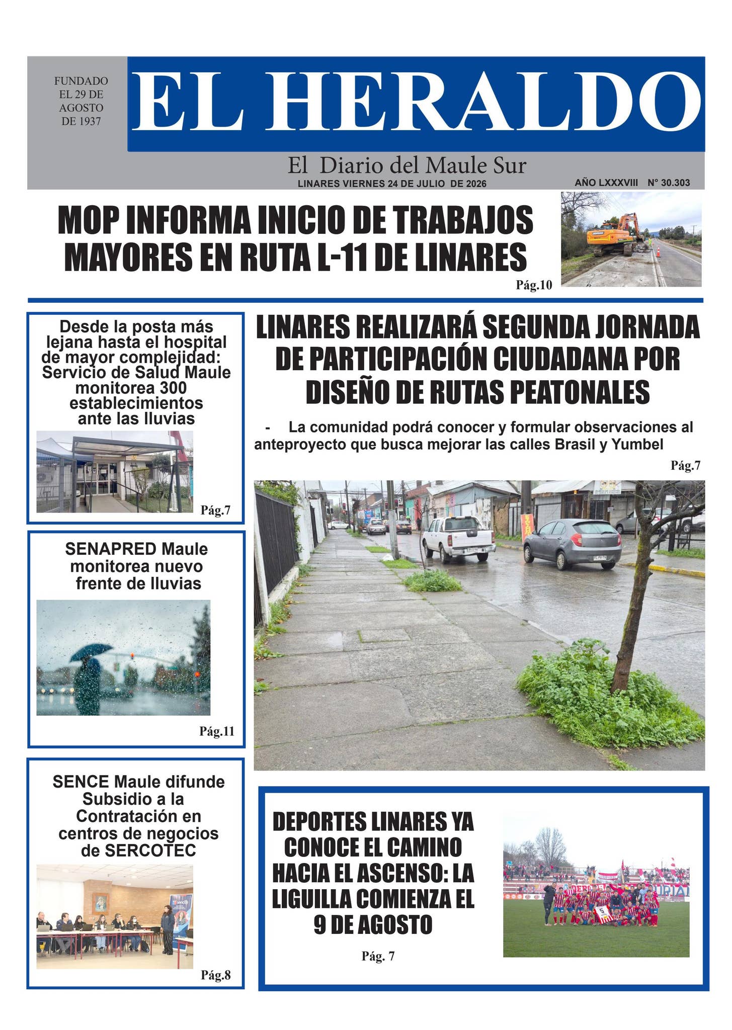 Viernes 24 de julio 2026