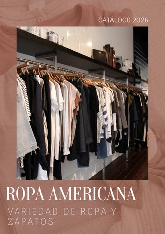 Documento A4 Catálogo de Ropa Moderno Marrón y Blanco