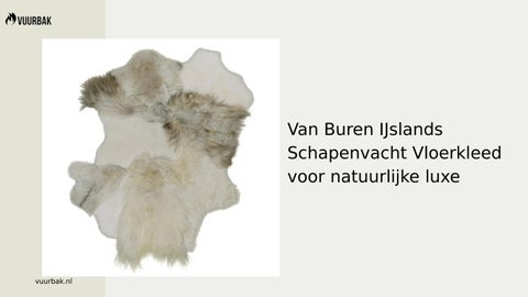 Van Buren IJslands Schapenvacht Vloerkleed voor natuurlijke luxe