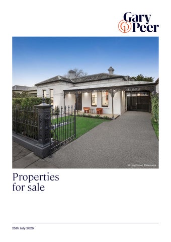 Gary Peer properties for sale | Saturday 25th July 2026