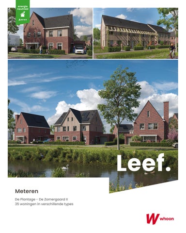 Brochure De Zomergaard II, De Plantage, Geldermalsen-Meteren