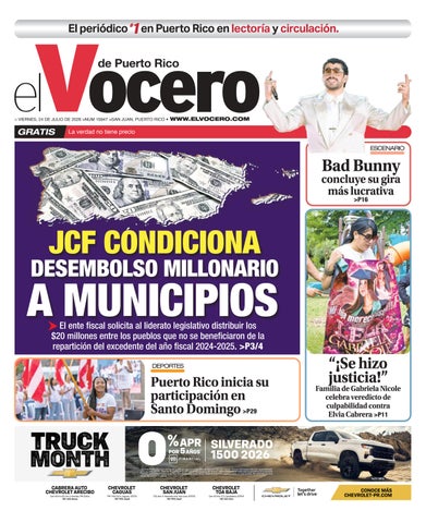 EL VOCERO | Edición viernes, 24 de julio de 2026