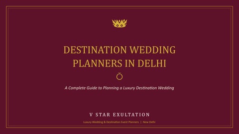 Destination Wedding Planners in Delhi