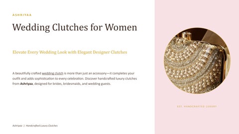 Ashriyaa Wedding Clutches for Women