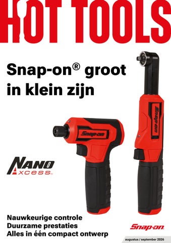 Snap-on Hot Tools augustus - september 2026 Nederlands