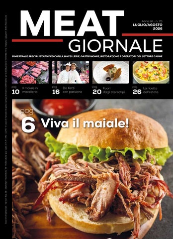 MEAT Giornale, Luglio-Agosto 2026