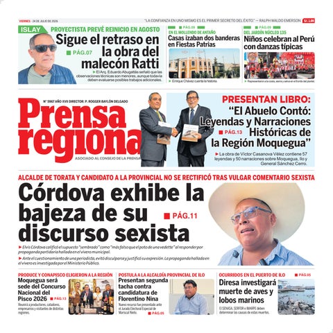 La Prensa Regional – Viernes 24 de julio de 2026
