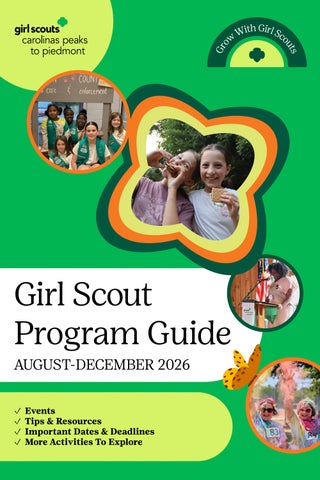 Girl Scout Program Guide: August-December 2026