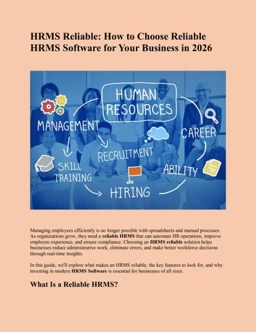 HRMS Reliable
