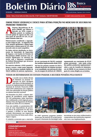 BOLETIM BANCA & SEGUROS 24.07.2026