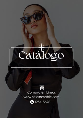 Documento A4 Catálogo de productos Minimalista Blanco