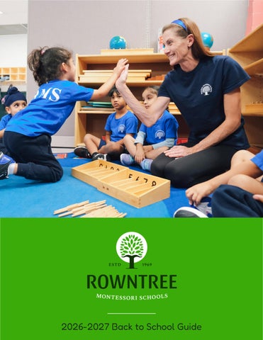 Rowntree Montessori Schools Back to School Guide 