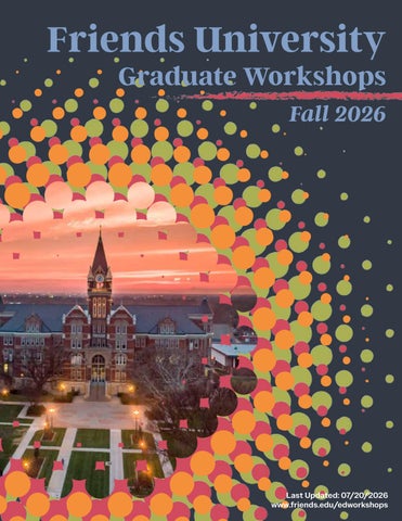 Friends University Teacher-Education Fall 2026 Workshops
