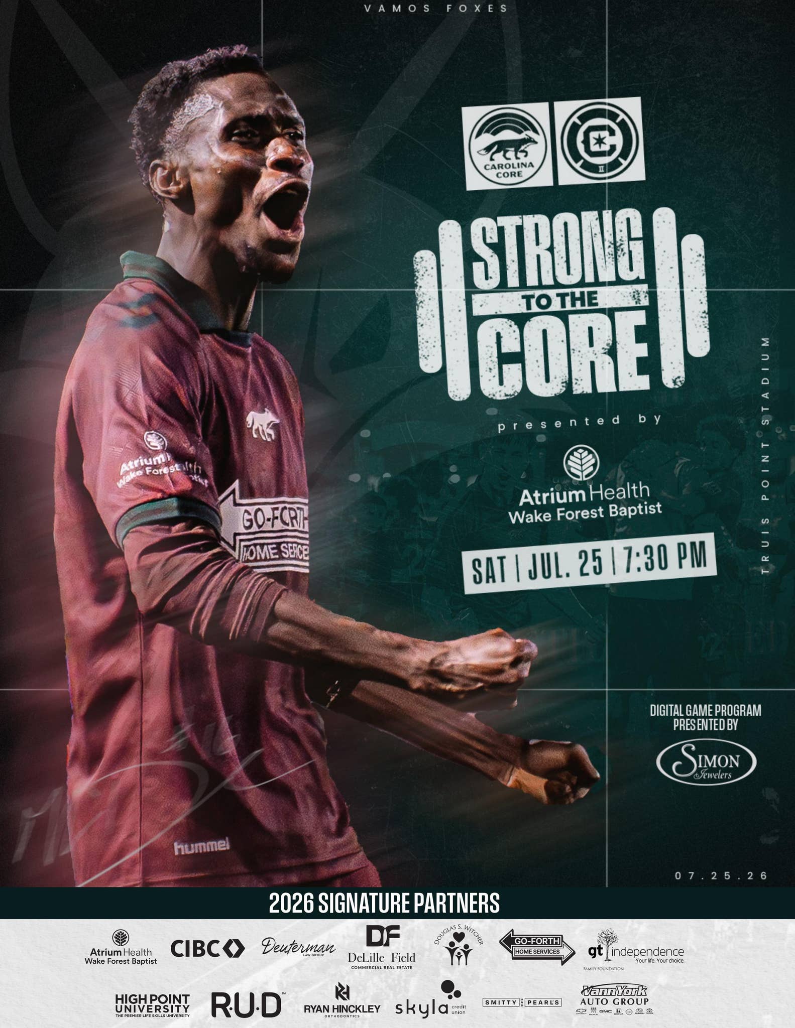 CAROLINA CORE FC DIGITAL GAME PROGRAM - vs. Chicago Fire FC II, July 25 ...