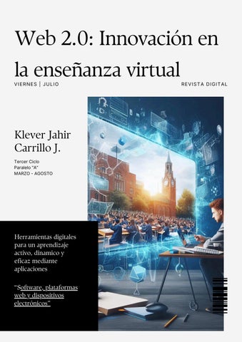 Web 2.0 Innovación en la enseñanza virtual