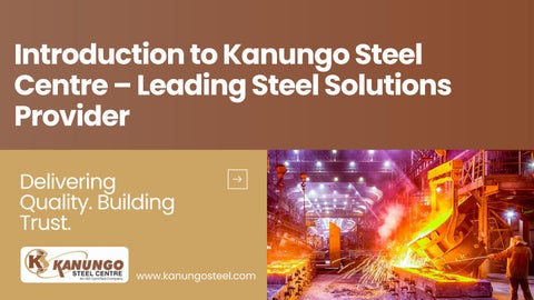 Introduction to Kanungo steel Centre