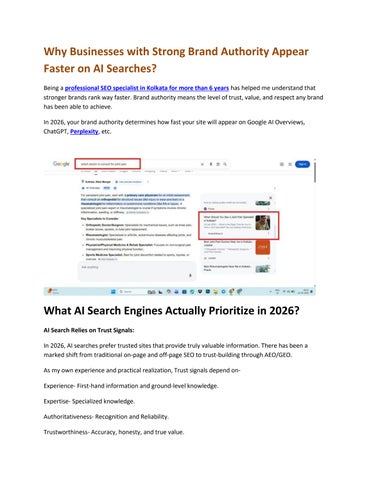 Why Businesses with Strong Brand Authority Appear Faster on AI Searches
