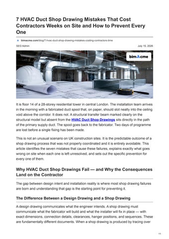 7 HVAC Duct Shop Drawing Mistakes Costing Contractors Time
