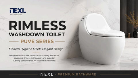 Rimless Washdown Toilet - NEXL - Premium Bathware