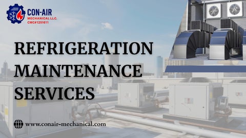 Refrigeration maintenance services