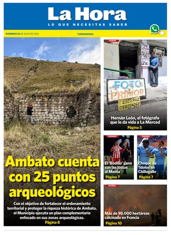 Tungurahua 26 de julio de 2026