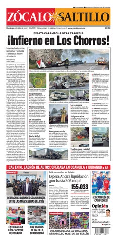Saltillo 26 de julio de 2026