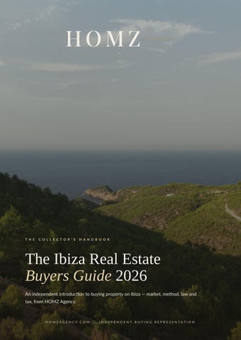 HOMZ — Ibiza Buyers Guide