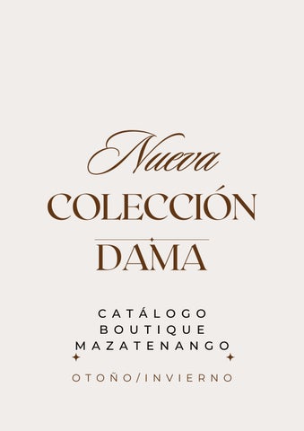 Documento A4 Catálogo Nueva Colección Elegante Beige