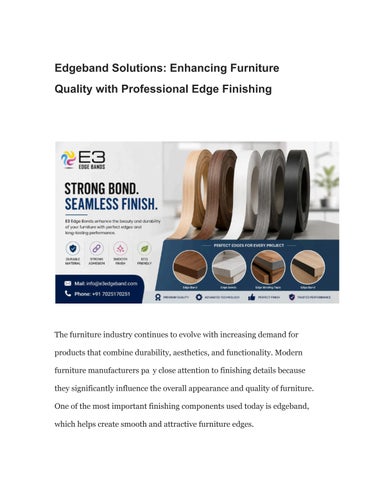 Edgeband Solutions_ Enhancing Furniture Quality with Professional Edge Finishing (1)