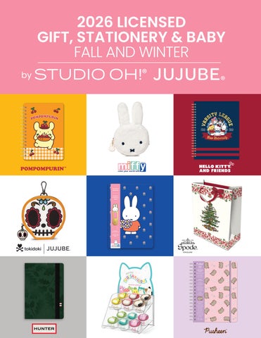 Whimsocal 2026 Fall Winter Licensed Gift, Stationery and Baby 