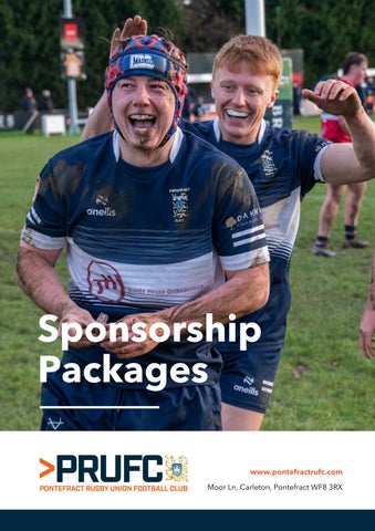 Pontefract Rugby Club Sponsorship Booklet 2026 Edition