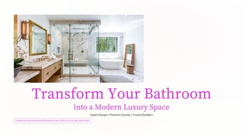 Transform Your Bathroom, Transform Your Home