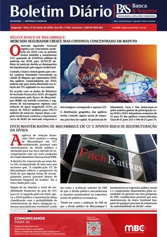 BOLETIM BANCA & SEGUROS 27.07.2026