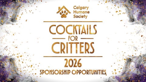 Cocktails for Critters 2026 Sponsorship Deck