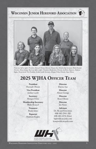 Wisconsin Hereford Members Directory 2026 第 11 页
