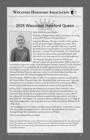 Wisconsin Hereford Members Directory 2026 第 13 页