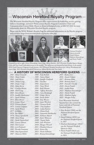 Wisconsin Hereford Members Directory 2026 第 14 页