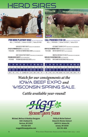 Wisconsin Hereford Members Directory 2026 第 18 页
