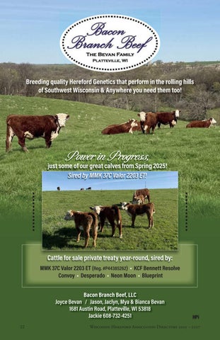 Wisconsin Hereford Members Directory 2026 第 24 页