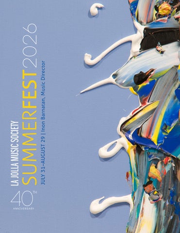 La Jolla Music Society 2026 SummerFest Program Book 