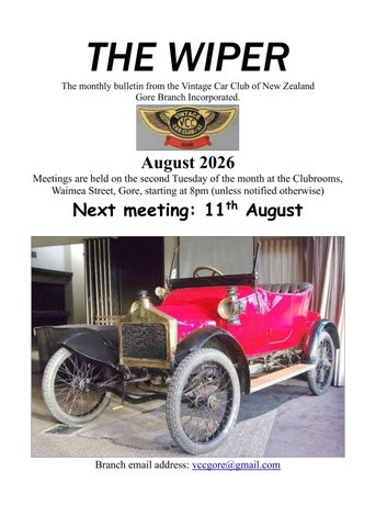 VCC Gore Wiper August 2026