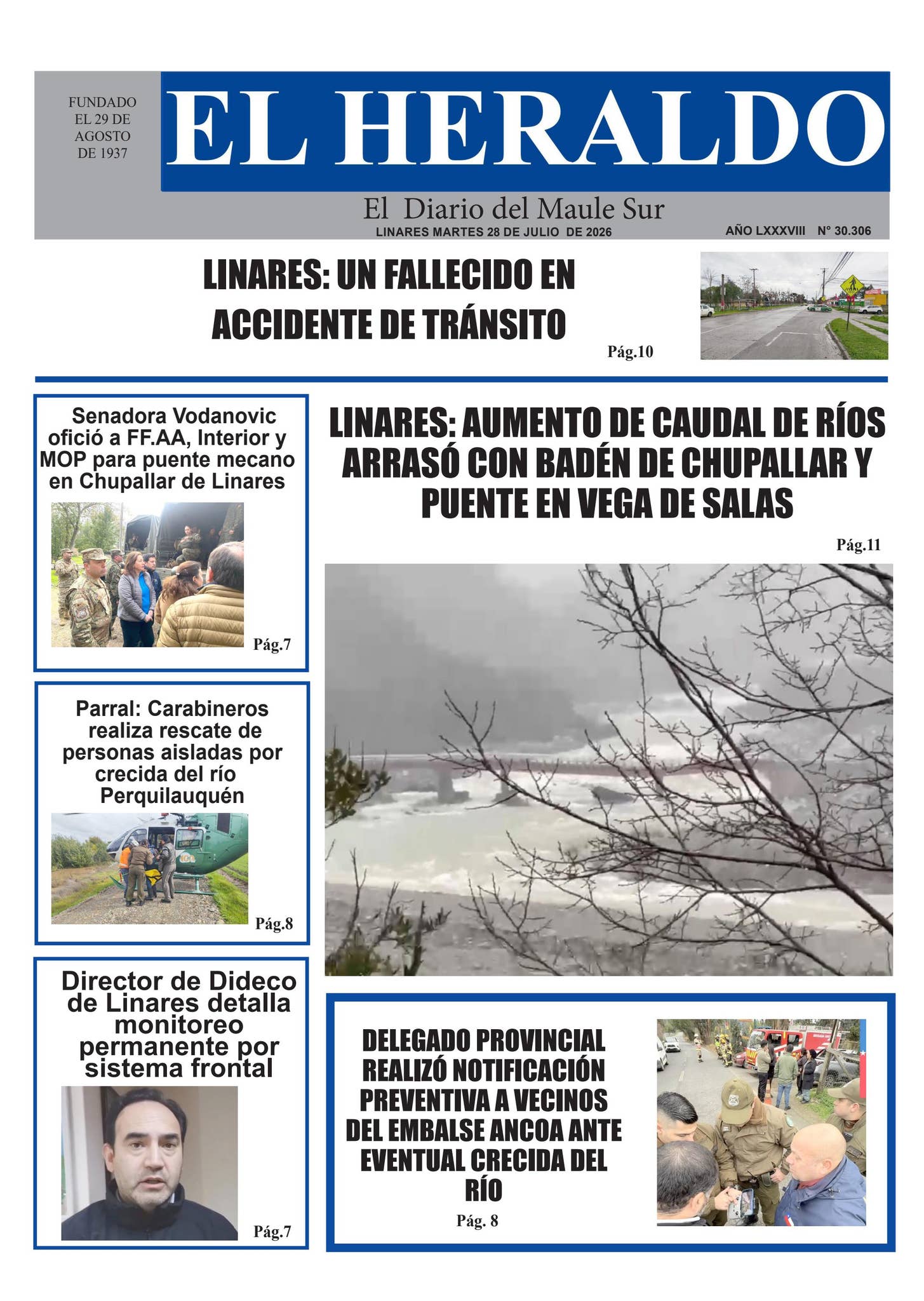 Martes 28 de julio 2026