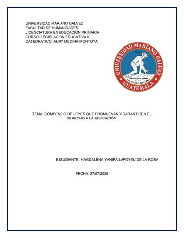 Tarea de legislacion II