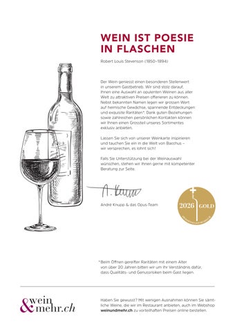 Weinkarte Opus