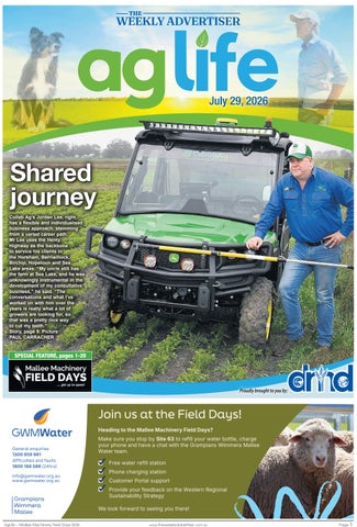 AgLife – Malle Machinery Field Days Lift Out, July 2026 edition