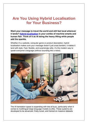 Are You Using Hybrid Localisation for Your Business
