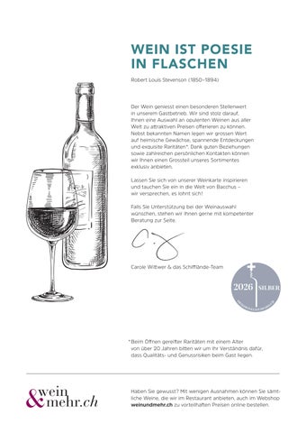 Weinkarte Schifflände