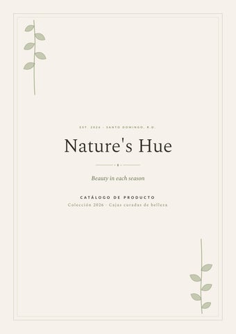 Catálogo Nature’s Hue