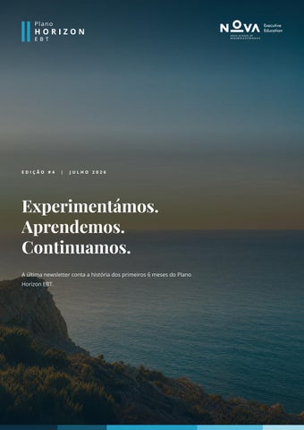 Plano Horizon EBT | Newsletter #4 | Julho 2026
